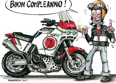 divertenti buon compleanno motociclista