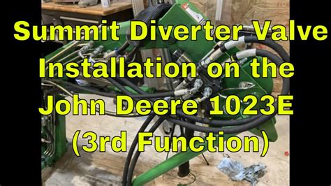 Diverter Valve Vs 3Rd Function