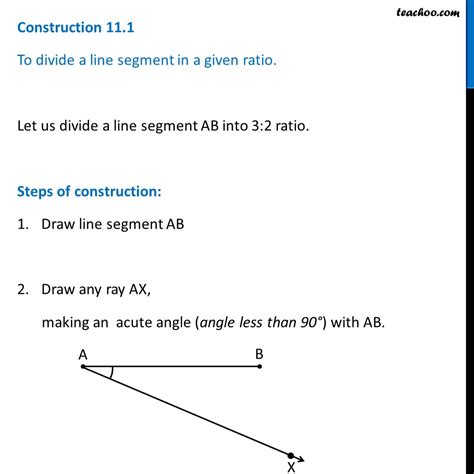 Divide Line Segment In Ratio