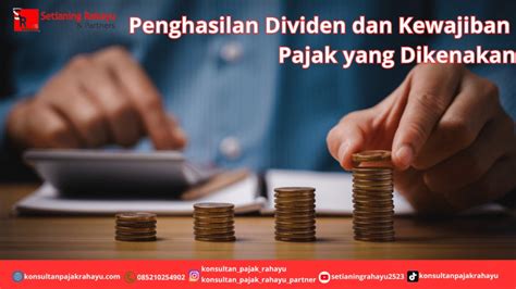 dividen dikenakan pajak apa