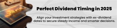dividend timing strategy