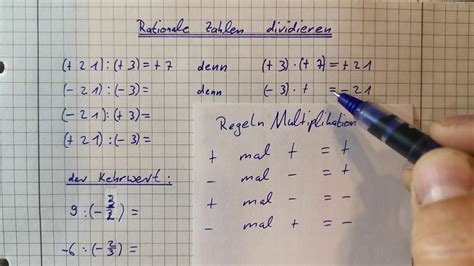 dividieren mit rationalen zahlen