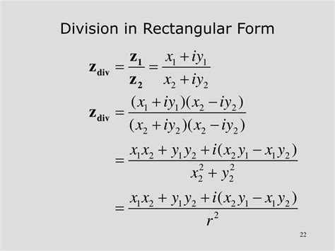 Dividing Complex Numbers In Rectangular Form