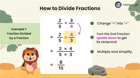 Dividing Fractions By Fractions Examples