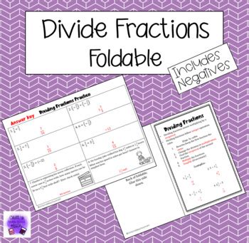 Dividing Fractions Foldable