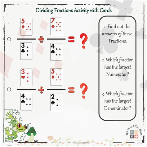 Dividing Fractions Fun Activity