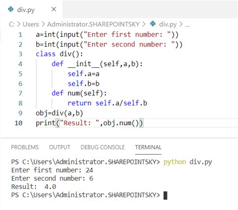 Dividing Numbers Python