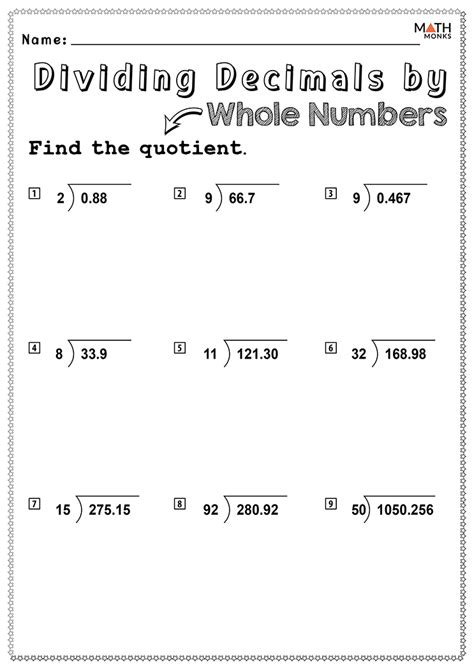 Printable primary math worksheet for math grades 1 to 6 based on the