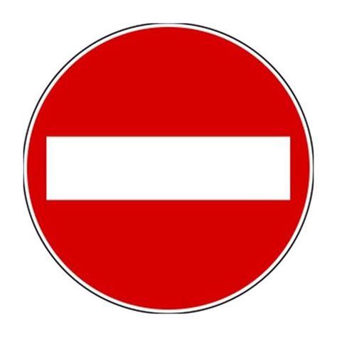 divieto di accesso cartello stradale