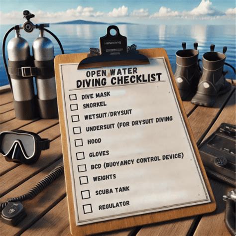 diving checklists