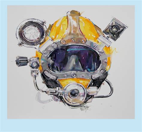 Diving Helmet Mural