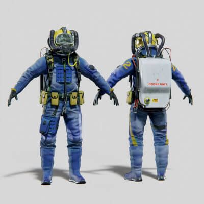 Diving Suit Model Kit