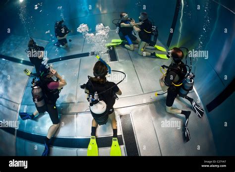 diving training session