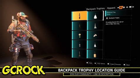 Division 2 Backpack Trophy Locations