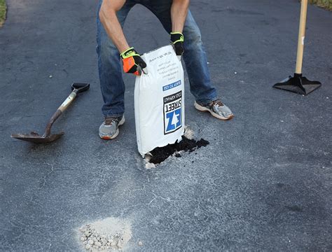 Do it yourself pothole driveway repair with EZ Street cold