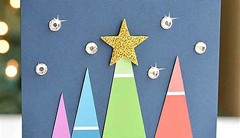Simple Handmade Christmas Card Idea for Kids Blissful Domestication