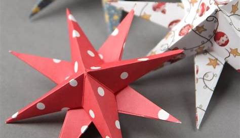 Diy Christmas Decorations Paper Stars DIY 3D PAPER STAR CHRISTMAS DECORATIONS Gathering