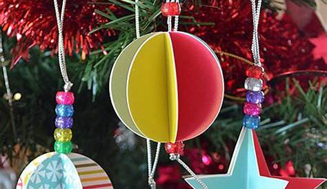 DIY Paper Christmas Ornaments DIY Inspired