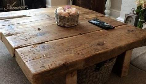 Diy Coffee Table Out Of Basket