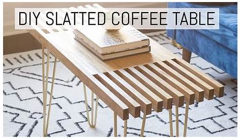 Diy Coffee Table Slats