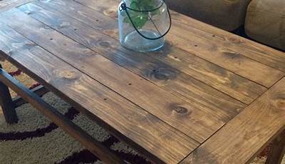 Diy Coffee Table Stain