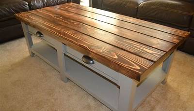 Diy Coffee Table With Drawers