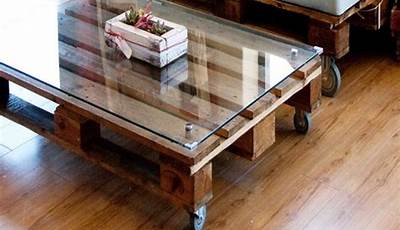 Diy Coffee Table With Glass Top