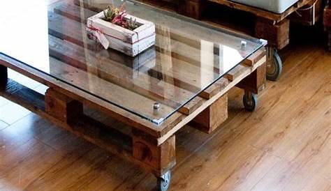 Diy Coffee Table With Glass Top