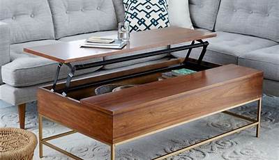 Diy Coffee Table With Storage Small Spaces