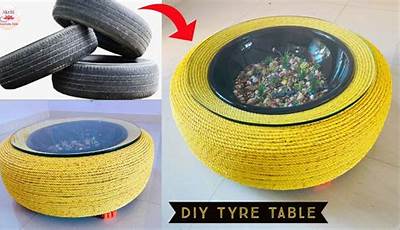 Diy Coffee Table With Tyres