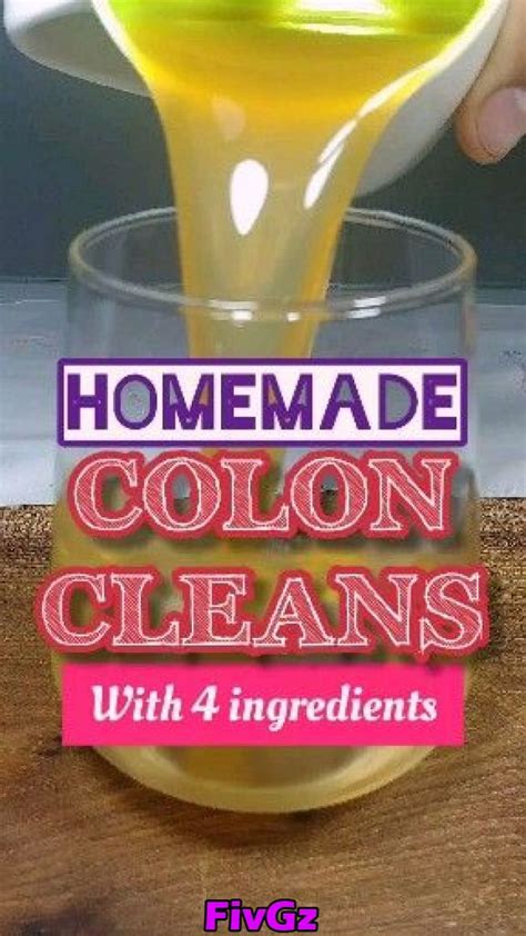 HOMEMADE COLON CLEANSE WITH 4 INGREDIENTS HOMEMADE COLON CLEANSE WITH 4