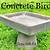 diy concrete bird bath