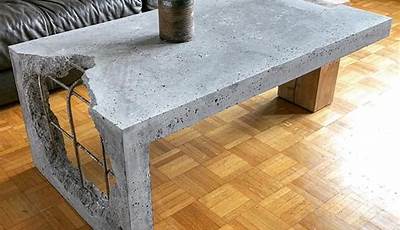 Diy Concrete Look Coffee Table