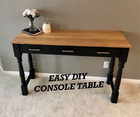 This Diy Console Table No Tools Update Now
