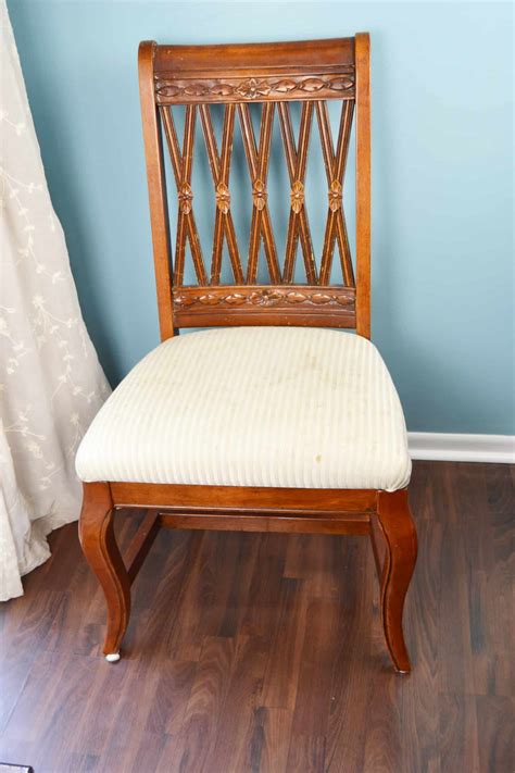 Reupholster Dining Chairs Easy DIY project
