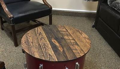 Diy Drum Coffee Table With Storage
