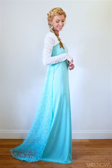DIY Elsa Dress (From Frozen) Elsa dress, Great costume ideas, Frozen