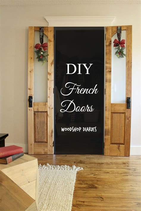 DIY Painted Black French Doors Black french doors, French doors