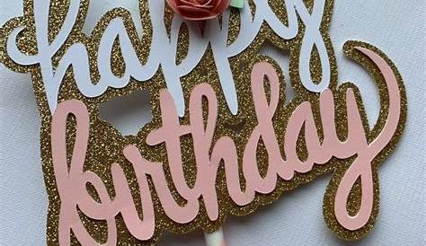 Cake Topper Happy Birthday | Etsy
