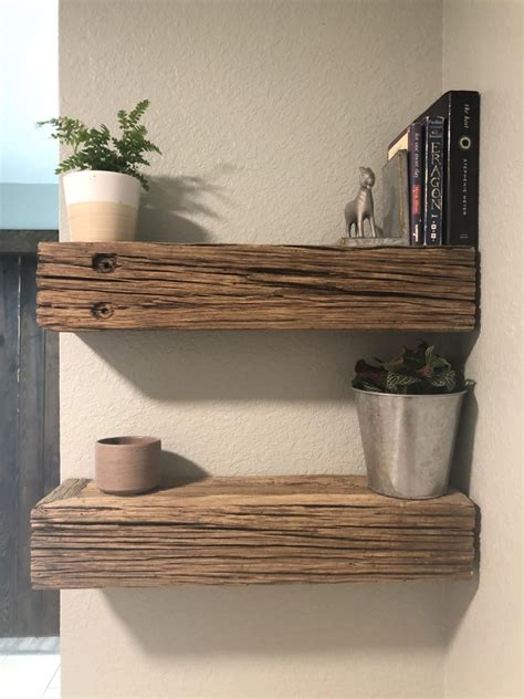 Ana White DIY Reclaimed Wood Floating Storage Shelf Featuring Not