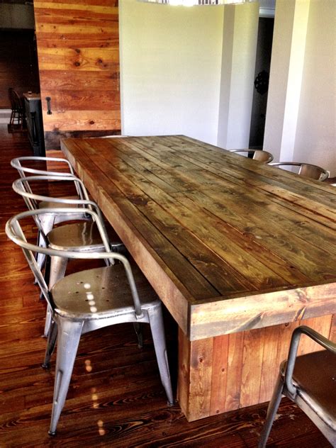 Kitchen Table Diy wood plank, Furniture diy, Wood diy