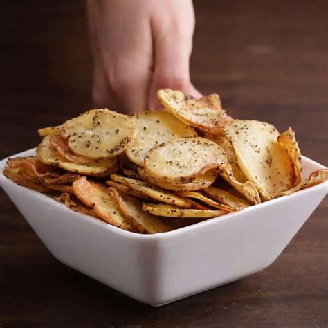 Homemade Salt and Vinegar Potato Chips / learn cooking YouTube