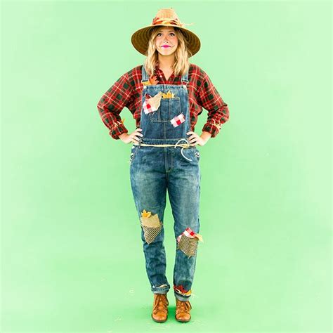 DIY This Last Minute Scarecrow Costume With Pieces from Your Own Closet