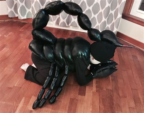 DIY black scorpion Halloween costume kids Animal halloween costumes