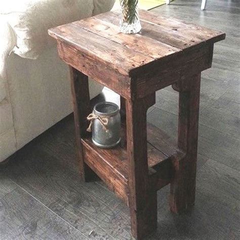 The Quaint Cottage DIY Simple End Table for Small Spaces
