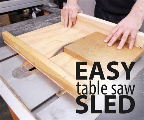 DIY Table Saw Sled with TTracks & Accessories Etto