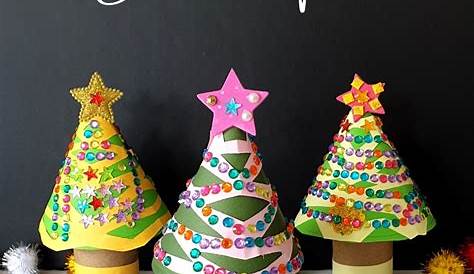 Christmas tree from toilet paper roll crafts - Simplistically Sassy