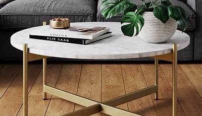 Diy White And Gold Coffee Table