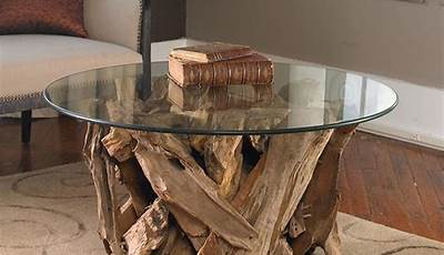 Diy Wood And Glass Coffee Table