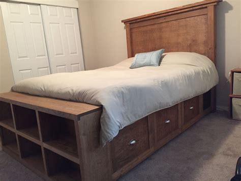 Diy Bed Frame Headboard With Storage
